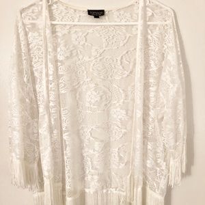 TopShop Fringe Kimono